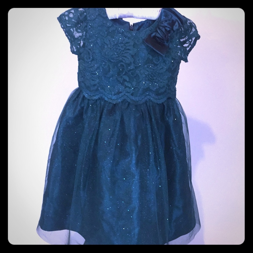 Emerald Shimmer Holiday Dress by Sorbet in Size 4